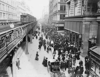 Shoppere på Sixth Avenue, New York City, ca. 1903